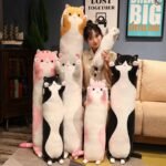 Gato Salsichinha Fofo de Pelúcia