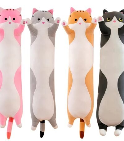 Gato Salsichinha Fofo de Pelúcia