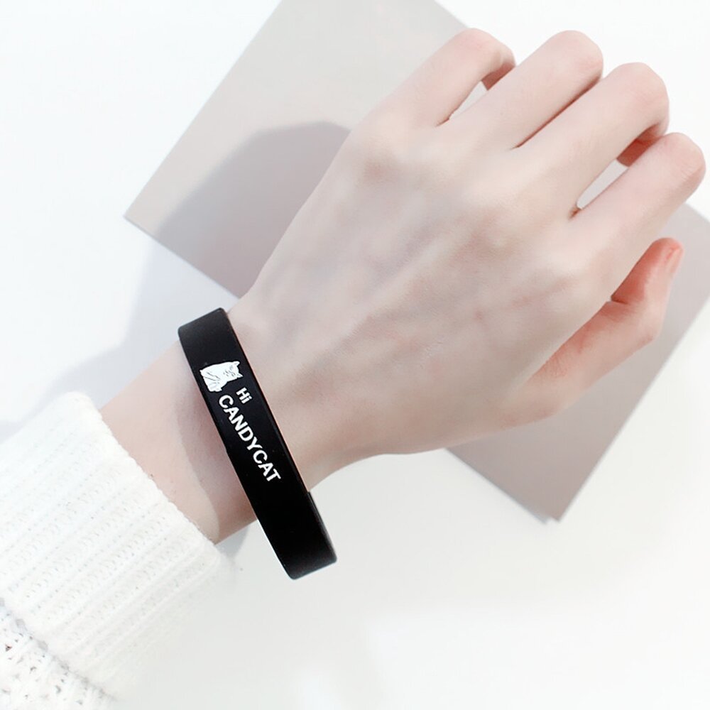 Pulseira Hi Candy Cat de Gatinho de Silicone