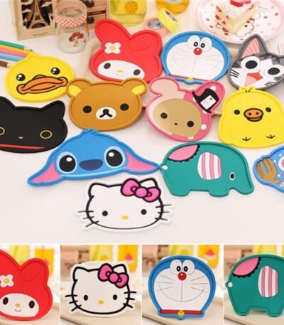 Porta Copos Emborrachado Fofo Kawaii