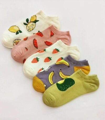 Meias de Frutas Fofas e Criativas Kawaii