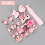 Kit com 18 Lindos Acessórios para Cabelo de Meninas