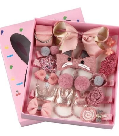 Kit com 18 Lindos Acessórios para Cabelo de Meninas