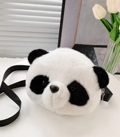Bolsinha Urso Panda de Pelúcia