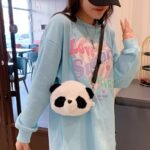 Bolsinha Urso Panda de Pelúcia