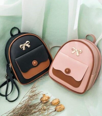 Mini Mochila Tipo Couro Kawaii Estilo Fofo