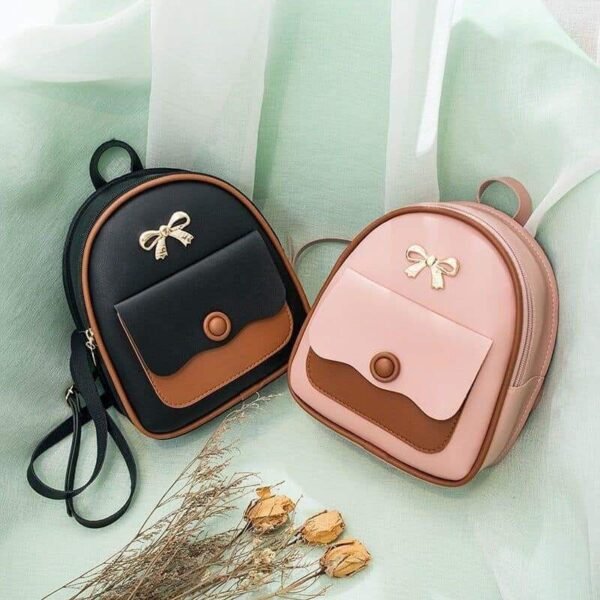Mini Mochila Tipo Couro Kawaii Estilo Fofo