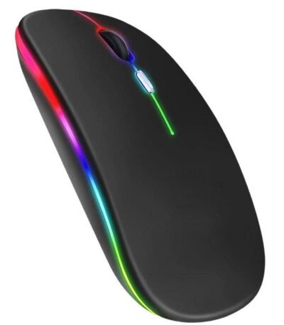 Mouse Sem Fio Recarregável Led RGB