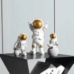 3 Astronautas para Decoração Kit com 3 Peças