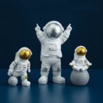 3 Astronautas para Decoração Kit com 3 Peças