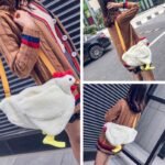 Bolsa com Formato de Galinha de Pelúcia Chicken Bag