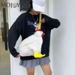 Bolsa com Formato de Galinha de Pelúcia Chicken Bag