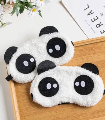 Máscara de Dormir Panda de Pelúcia