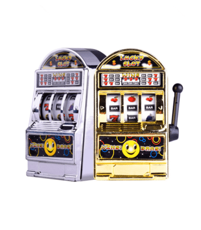 Mini Máquina de Moedas Caça-Níquel Jackpot