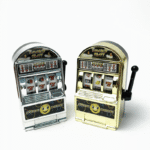 Mini Máquina de Moedas Caça-Níquel Jackpot