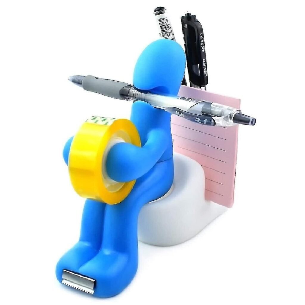 Suporte Escritório Fita Adesiva Caneta Post-it e Clips The Butt