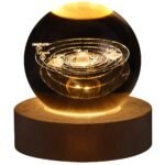 Luminária Bola de Vidro Cristal do Universo 3D