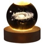 Luminária Bola de Vidro Cristal do Universo 3D