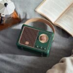 Mini Rádio Bluetooth Retrô com Estilo Vintage de Luxo