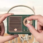 Mini Rádio Bluetooth Retrô com Estilo Vintage de Luxo