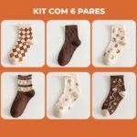 Meias Fofas Vintage Retro