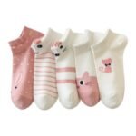 Meias Fofas de Gato Rosa