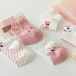 Meias Fofas de Gato Rosa