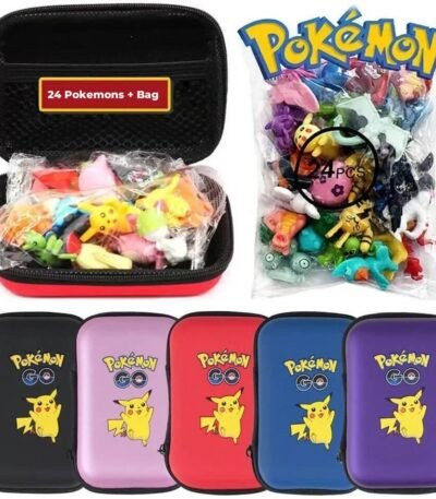 Kit 24 Pokémons Bag Estojo Set Completo