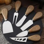 Kit 6 Facas e Talheres Para Queijo Petiscos e Frios