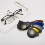 Óculos de Sol com 6 Lentes Clip On