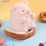 Porquinho de Pelúcia Fofo com Pão de Forma