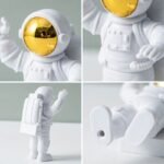 Kit 3 Astronautas de Luxo com Luminária Lua de Led