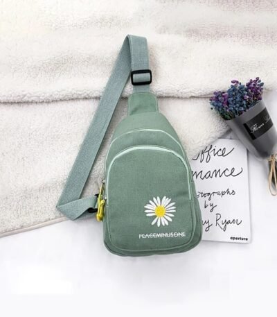 Bolsa De Ombro Transversal Daisy Shoulder Bag Tiracolo Fofo Margarida Uma Alça