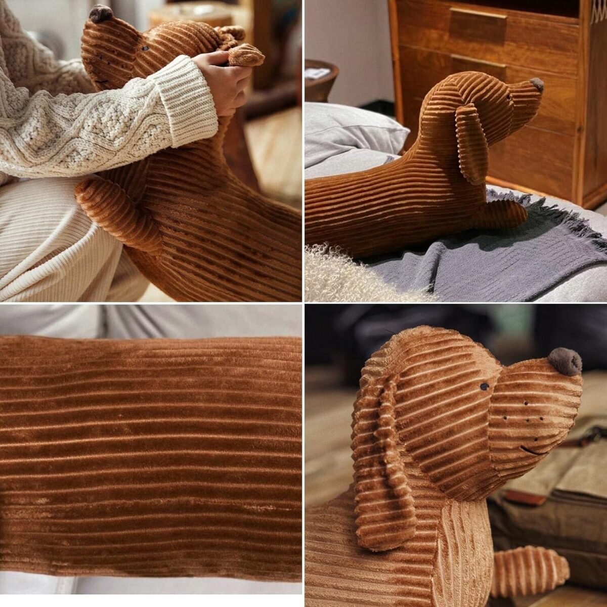 Cachorro Salsichinha Fofo de Pelúcia