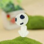 10 Elfos Kodama Miniaturas que Brilham no Escuro Para Decoração de Jardins, Plantas e Casas Luminosos e Fluorescentes