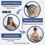 Massageador de Cabeça Automático Antiestresse Portátil
