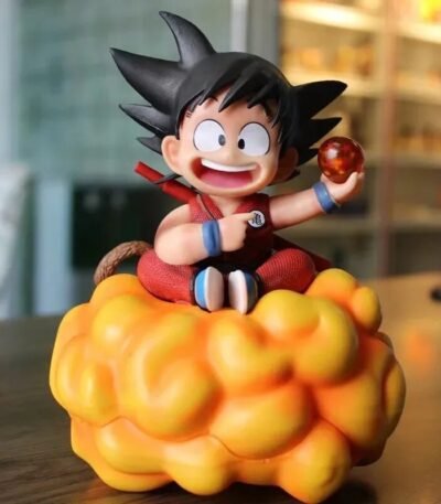 Action Figure Estátua Goku Criança na Nuvem Voadora com Dragon Ball