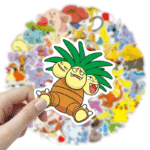 Kit 144 Pokemons + 50 Adesivos Coleção Completa Miniaturas e Bolsa Bag