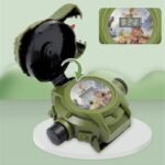 Relógio de Dinossauro 3D com Projetor T-Rex Jurassic Digital Flip
