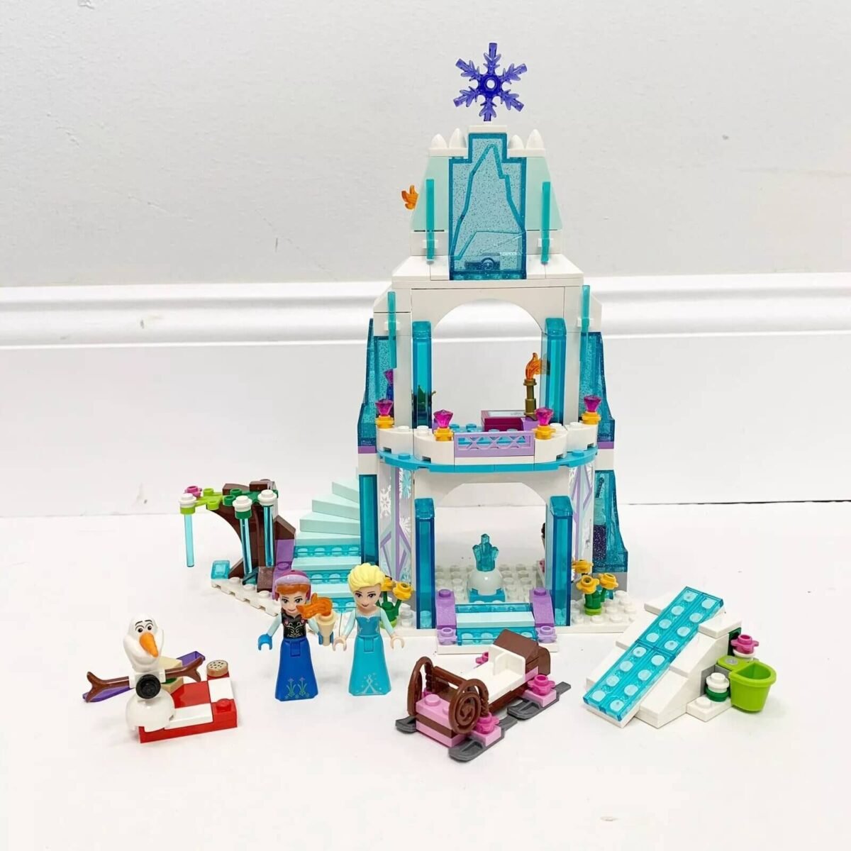 Blocos de Montar Castelo de Gelo Frozen