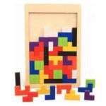 Jogo Tetris Quebra Cabeça de Madeira