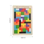 Jogo Tetris Quebra Cabeça de Madeira
