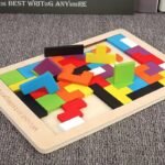 Jogo Tetris Quebra Cabeça de Madeira