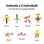 Jogo Tetris Quebra Cabeça de Madeira