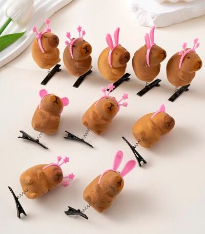 Presilhas de Capivara Clipes Prendedor para Cabelo