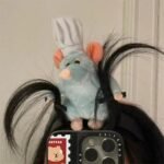 Tiara Arquinho de Pelúcia Ratatouille Chef Remy com Prendedor