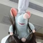 Tiara Arquinho de Pelúcia Ratatouille Chef Remy com Prendedor