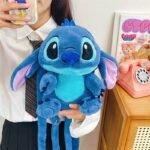 Mochila Stitch de Pelúcia Azul Fofo