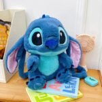 Mochila Stitch de Pelúcia Azul Fofo
