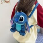 Mochila Stitch de Pelúcia Azul Fofo